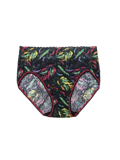 Hanky Panky Printed Signature Lace French Brief Floating In Multicolor