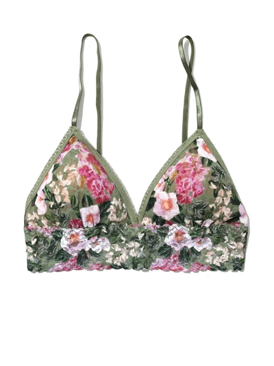 Hanky Panky Printed Signature Lace Padded Triangle Bralette Florist In Multicolor