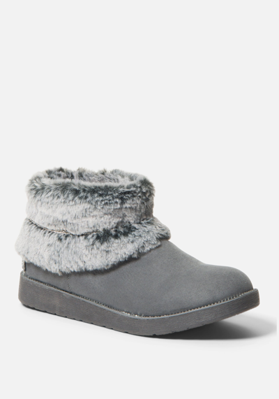 Bebe Nayeli Boots In Grey Multi Sudette