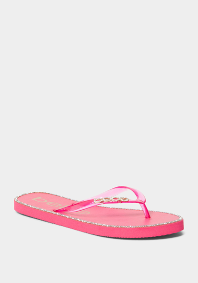 Bebe Cindee Sandals In Fuchsia Clear