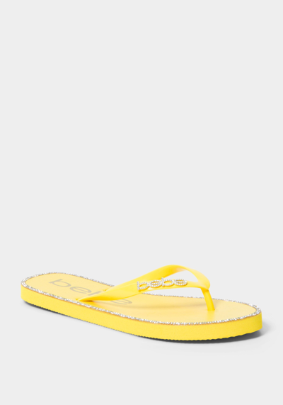 Bebe Cindee Sandals In Yellow