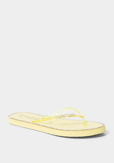 Bebe Cindee Sandals In Yellow Clear