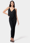 BEBE FESTIVAL FRINGE NECK JUMPSUIT