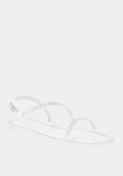 Bebe Jillie Sandals In Clear