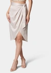 BEBE SIDE TIE WRAP SKIRT