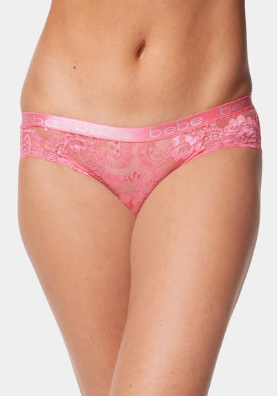 Bebe 5 Pack Lace Hipster In Papaya
