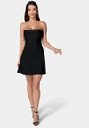Bebe Bandage A-line Dress In Black