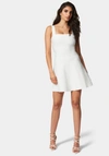 Bebe Bandage A-line Minidress In Ivory