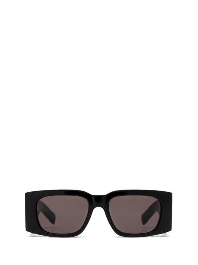 Saint Laurent Eyewear Rectangle Frame Sunglasses In Black