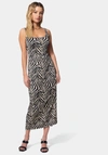 Bebe Zebra Maxi Resort Dress In Zebra
