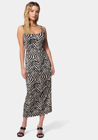 Bebe Zebra Maxi Resort Dress