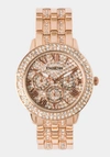 BEBE FULL PAVE CRYSTAL DIAL CRYSTAL BEZEL WATCH