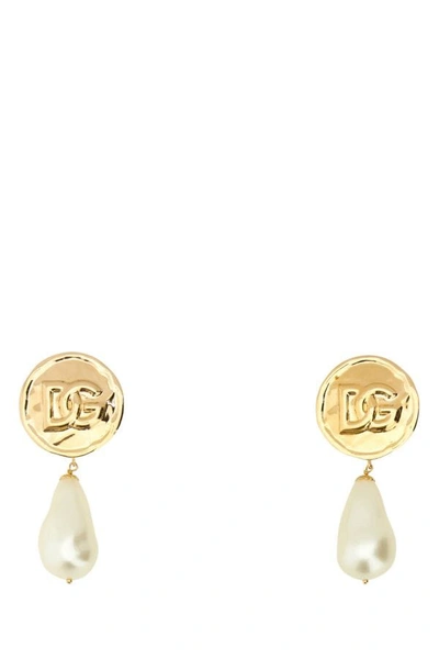 Dolce & Gabbana Golden Metal Earrings