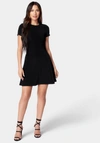 Bebe Slinky T-shirt Dress In Black