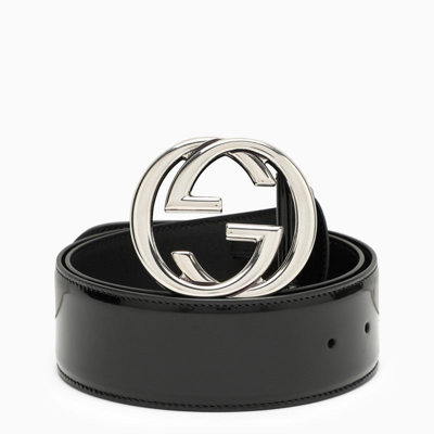 Gucci Gg Black Leather Belt Women