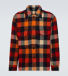 RRL CHECKED WOOL FLANNEL OVERSHIRT