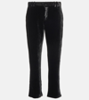 BALMAIN CROPPED VELVET PANTS