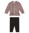 POLO RALPH LAUREN BABY COTTON SHIRT AND LEGGINGS SET