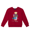 Polo Ralph Lauren Kids' Polo Bear Fleece Sweatshirt In Holiday Red