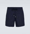 Vilebrequin Recycled Nylon Swim Shorts With Elastic Waistband In Blue