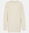 TOTÊME OVERSIZED CABLE-KNIT WOOL SWEATER
