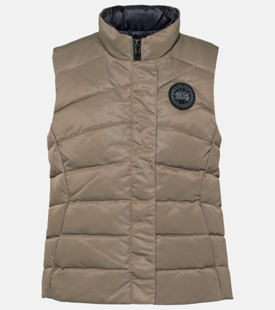 Canada Goose Freestyle Satin Down Vest In Grey