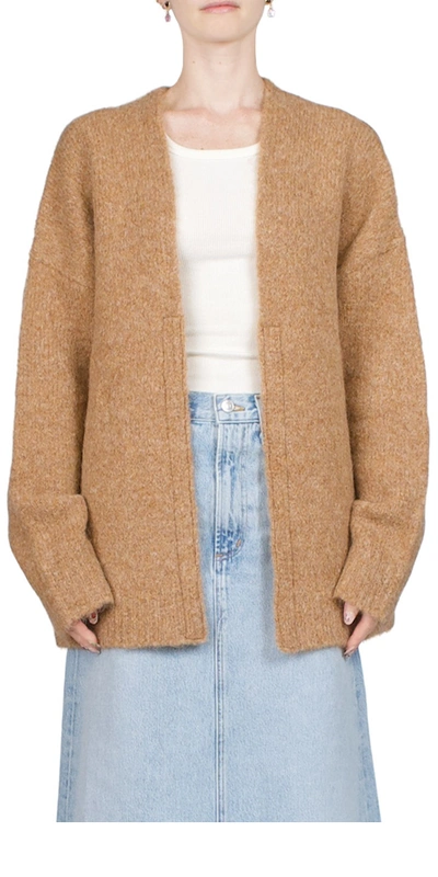 6397 Cozy Cardigan Camel In Brown