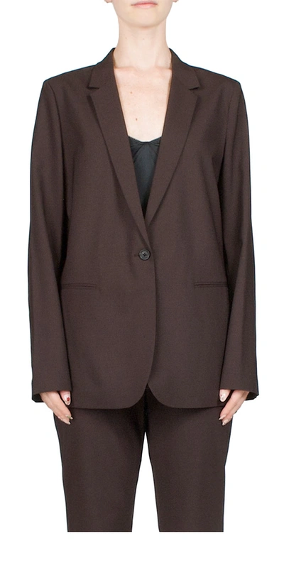 6397 Perfect Blazer Chocolate In Brown