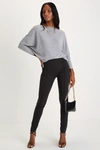 Lulus Rock Music Black High-waisted Leggings In Black