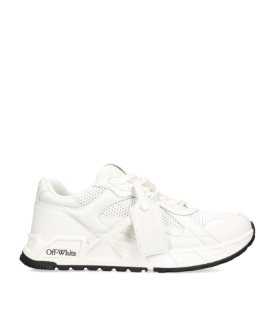 OFF-WHITE LEATHER KICK OFF SNEAKERS