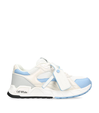 OFF-WHITE LEATHER KICK OFF SNEAKERS