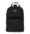 PRADA RE-NYLON AND SAFFIANO LEATHER BACKPACK