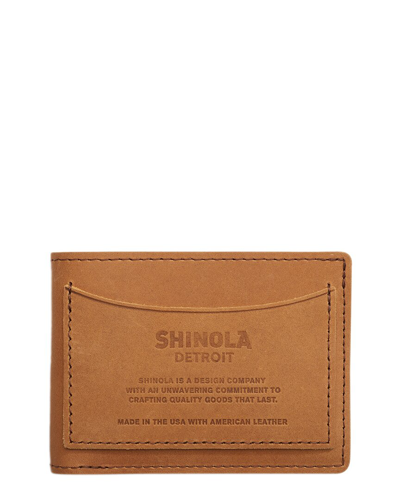 Shinola Pocket Bifold Wallet In Brown