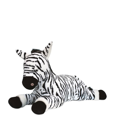 Histoire D'ours Kids' Zephir The Zebra Plush Toy (100cm) In Black