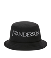JW ANDERSON LOGO-EMBROIDERED BUCKET HAT