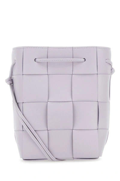Bottega Veneta Small Crossbody Bucket Bag In Lilac