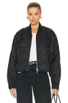 Agolde Shoreditch Ski Club X  Iona Quilted Jacket In Black