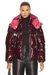 Moncler Karakorum Puffer Jacket In Burgundy