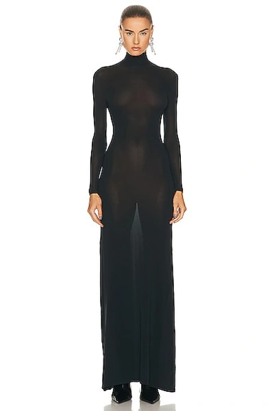 Balenciaga Cover Up Dress In Black