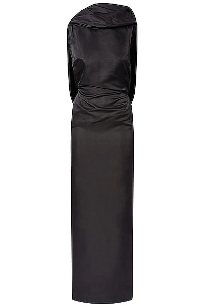 Attico Midi Dress In Black