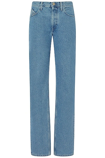 Attico Pantaloni Lunghi Straight Leg In Blue