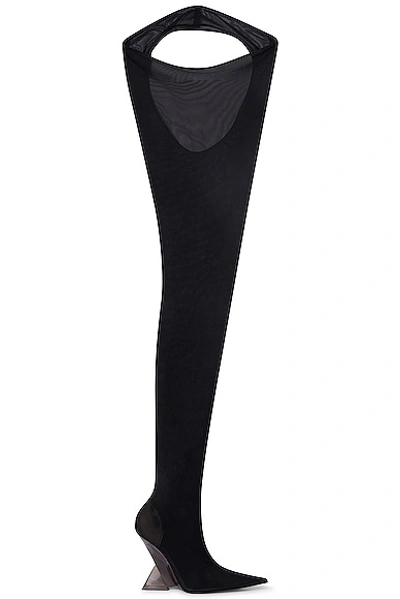 Attico Cheopissima Thigh High Boot In Black