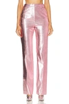 RABANNE METALLIC STRAIGHT PANT