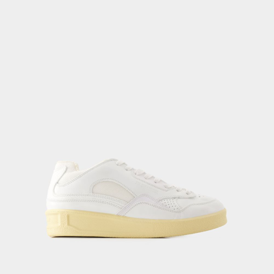 JIL SANDER SNEAKERS - JIL SANDER - CUIR - BLANC