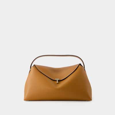 Totême T-lock Top Handle Bag - Toteme - Leather - Tan In Brown