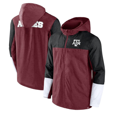 Fanatics Branded Maroon/black Texas A&m Aggies Game Day Ready Full-zip Jacket In Maroon,black