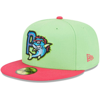 NEW ERA NEW ERA GREEN PENSACOLA BLUE WAHOOS THEME NIGHTS PENSACOLA MULLETS ALTERNATE 2 59FIFTY FITTED HAT