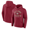 Fanatics Branded  Scarlet San Francisco 49ers Between The Pylons Pullover Hoodie In Scarlet