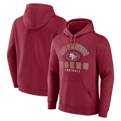 Fanatics Branded  Scarlet San Francisco 49ers Between The Pylons Pullover Hoodie