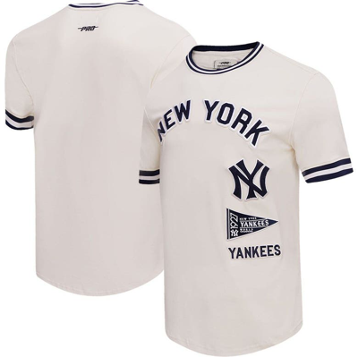 Pro Standard Men's  Cream New York Yankees Cooperstown Collection Retro Classic T-shirt